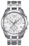 Tissot T Classic Couturier Chronograph White Dial Silver Steel Strap Watch For Men - T101.617.11.031.00 Authentic Buy Shop Now