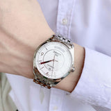 Tissot T Classic T One Automatic Silver Dial Silver Steel Strap Watch For Men - T038.430.11.037.00 Authentic Buy Shop Now