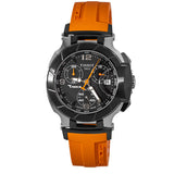 Tissot T Race Chronograph Black Dial Orange Rubber Strap Watch for Women - T048.217.27.057.00 Authentic Buy Shop Now