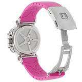 Tissot T Race Chronograph White Dial Pink Rubber Strap Watch for Women - T048.217.17.017.01 Authentic Buy Shop Now