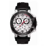 Tissot T Race Chronograph White Dial Black Rubber Strap Watch for Men - T048.417.27.037.00 Authentic Buy Shop Now