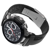 Tissot T Race Chronograph Black Dial Black Rubber Strap Watch for Men - T048.417.27.057.00 Authentic Buy Shop Now