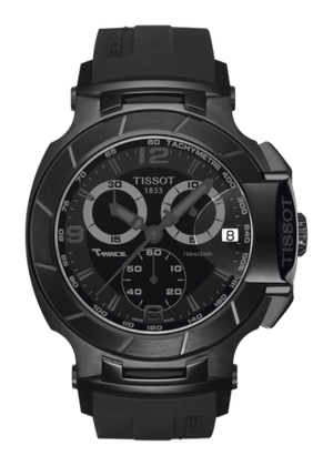 Tissot T Race Chronograph Black Dial Black Rubber Strap Watch for Men - T048.417.37.057.00 Authentic Buy Shop Now