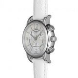 Tissot Dressport Chronograph Mother of Pearl Dial White Leather Strap Watch for Women - T050.217.17.117.00 Authentic Buy Shop Now