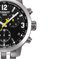 Tissot PRC 200 Chronograph Black Dial Stainless Steel Watch For Men - T0554171105700 Authentic Buy Shop Now