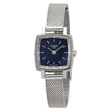 Tissot Lovely Square Blue Dial Silver Mesh Bracelet Watch For Women - T058.109.11.041.00 Authentic Buy Shop Now