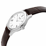 Tissot Tradition 5.5 Lady Silver Dial Brown Leather Strap Watch for Women - T063.009.16.018.00 Authentic Buy Shop Now