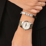 Tissot T Classic Tradition White Dial Two Tone Mesh Bracelet Watch for Women - T063.210.22.037.00 Authentic Buy Shop Now