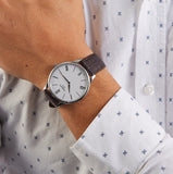 Tissot Tradition 5.5 White Dial Brown Leather Strap Watch for Men - T063.409.36.018.00 Authentic Buy Shop Now