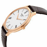 Tissot Tradition 5.5 White Dial Brown Leather Strap Watch for Men - T063.409.36.018.00 Authentic Buy Shop Now