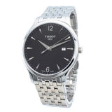 Tissot T Classic Tradition Black Dial Silver Steel Strap Watch For Men - T063.610.11.057.00 Authentic Buy Shop Now