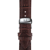 Tissot T Classic Tradition Silver Dial Brown Leather Strap Watch For Men - T063.610.16.038.00 Authentic Buy Shop Now
