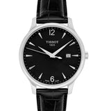 Tissot T Classic Tradition Black Dial Black Leather Strap Watch For Men - T063.610.16.057.00 Authentic Buy Shop Now