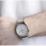 Tissot T Classic Tradition White Dial Two Tone Mesh Bracelet Watch For Men - T063.610.22.037.00 Authentic Buy Shop Now