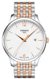 Tissot T Classic Tradition White Dial Two Tone Mesh Bracelet Watch For Men - T063.610.22.037.01 Authentic Buy Shop Now