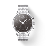 Tissot T Classic Tradition Chronograph Black Dial Silver Steel Strap Watch For Men - T063.617.11.067.00 Authentic Buy Shop Now