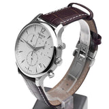 Tissot T Classic Tradition Chronograph White Dial Brown Leather Strap Watch For Men - T063.617.16.037.00 Authentic Buy Shop Now