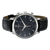 Tissot Tradition Chronograph Black Dial Black Leather Strap Watch For Men - T0636171605700 Authentic Buy Shop Now