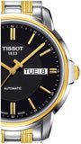 Tissot Automatics III Day Date Black Dial Two Tone Steel Strap Watch For Men - T065.430.22.051.00 Authentic Buy Shop Now