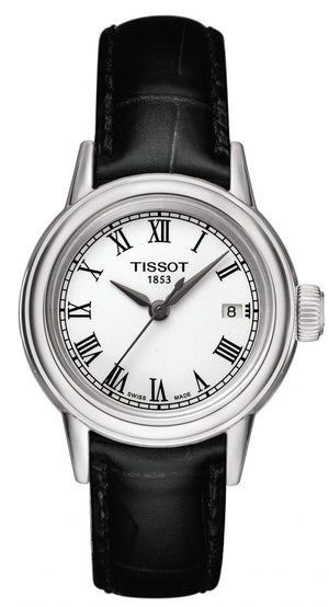 Tissot T Classic Carson White Dial Brown Leather Strap Watch For Women - T085.210.16.013.00 Authentic Buy Shop Now