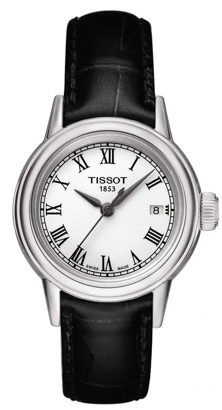 Tissot T Classic Carson White Dial Brown Leather Strap Watch For Women - T085.210.16.013.00 Authentic Buy Shop Now