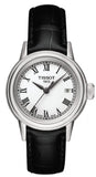 Tissot T Classic Carson White Dial Brown Leather Strap Watch For Women - T085.210.16.013.00 Authentic Buy Shop Now