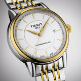 Tissot T Classic Carson Automatic White Dial Two Tone Steel Strap Watch for Men - T085.407.22.011.00 Authentic Buy Shop Now