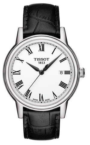 Tissot T Classic Carson White Dial Black Leather Strap Watch for Men - T085.410.16.013.00 Authentic Buy Shop Now