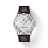 Tissot Luxury Powermatic 80 Silver Dial Brown Leather Strap Watch For Men - T086.407.16.031.00 Authentic Buy Shop Now