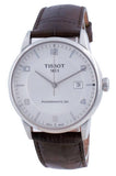 Tissot Luxury Powermatic 80 Silver Dial Brown Leather Strap Watch For Men - T086.407.16.037.00 Authentic Buy Shop Now