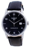 Tissot Luxury Powermatic 80 Black Dial Black Leather Strap Watch For Men - T086.407.16.057.00 Authentic Buy Shop Now