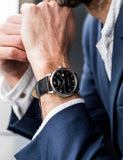 Tissot Luxury Powermatic 80 Black Dial Black Leather Strap Watch For Men - T086.407.16.057.00 Authentic Buy Shop Now