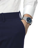 Tissot Luxury Powermatic 80 Blue Dial Silver Steel Strap Watch For Men - T086.407.11.041.00 Authentic Buy Shop Now