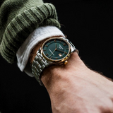 Tissot Luxury Powermatic 80 Green Dial Silver Steel Strap Watch For Men - T086.407.22.097.00 Authentic Buy Shop Now