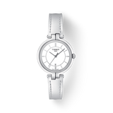Tissot T Lady Flamingo White Dial White Leather Strap Watch For Women - T094.210.16.011.00 Authentic Buy Shop Now