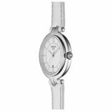 Tissot T Lady Flamingo White Dial White Leather Strap Watch For Women - T094.210.16.011.00 Authentic Buy Shop Now