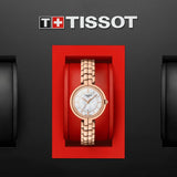 Tissot T Lady Flamingo Mother of Pearl Dial Rose Gold Steel Strap Watch For Women - T094.210.33.111.01 Authentic Buy Shop Now