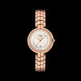 Tissot T Lady Flamingo Mother of Pearl Dial Rose Gold Steel Strap Watch For Women - T094.210.33.116.02 Authentic Buy Shop Now