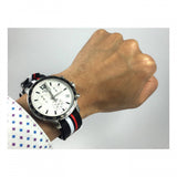 Tissot Quickster Chronograph NBA Toronto Raptors White Dial Two Tone NATO Strap Watch for Men - T095.417.17.037.16 Authentic Buy Shop Now