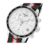 Tissot Quickster Chronograph NBA Toronto Raptors White Dial Two Tone NATO Strap Watch for Men - T095.417.17.037.16 Authentic Buy Shop Now