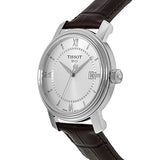 Tissot T Classic Bridgeport Silver Dial Brown Leather Strap Watch For Men - T097.410.16.038.00 Authentic Buy Shop Now