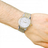 Tissot T Classic Bridgeport Silver Dial Two Tone Mesh Bracelet Watch For Men - T097.410.22.038.00 Authentic Buy Shop Now