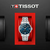 Tissot Chemin Des Tourelles Powermatic 80 Lady Blue Dial Silver Steel Strap Watch For Women - T099.207.11.048.00 Authentic Buy Shop Now