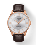 Tissot Chemin Des Tourelles Powermatic 80 Silver Dial Brown Leather Strap Watch For Men - T099.407.36.038.00 Authentic Buy Shop Now