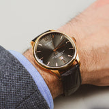 Tissot T Classic Chemin Des Tourelles Powermatic 80 Brown Dial Brown Leather Strap Watch for Men - T099.407.36.447.00 Authentic Buy Shop Now