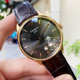 Tissot T Classic Chemin Des Tourelles Powermatic 80 Brown Dial Brown Leather Strap Watch for Men - T099.407.36.447.00 Authentic Buy Shop Now