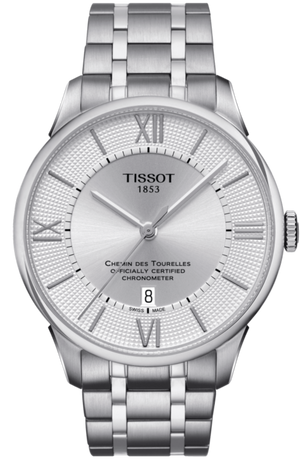 Tissot T Classic Chemin Des Tourelles Silver Dial Silver Steel Strap Watch For Men - T099.408.11.038.00 Authentic Buy Shop Now