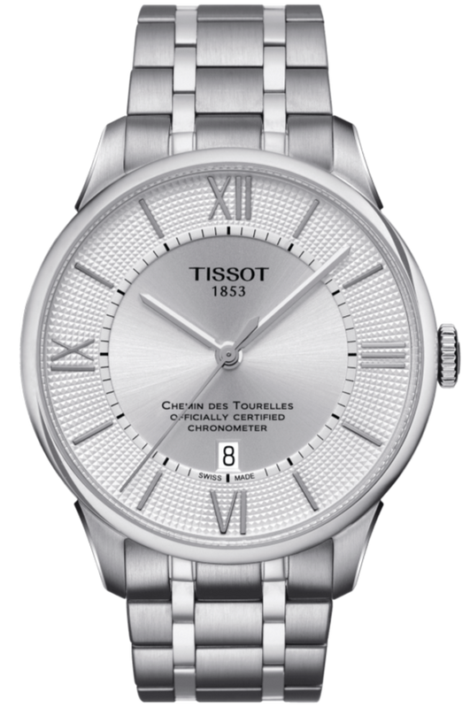 Tissot T Classic Chemin Des Tourelles Silver Dial Silver Steel Strap Watch For Men - T099.408.11.038.00 Authentic Buy Shop Now
