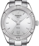 Tissot PR 100 Sport Chic Silver Dial Silver Steel Strap Watch for Women - T101.910.11.031.00 Authentic Buy Shop Now