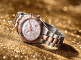 Tissot PR 100 Sport Chic Chronograph Mother of Pearl Dial Two Tone Steel Strap Watch for Women - T101.917.22.151.00 Authentic Buy Shop Now